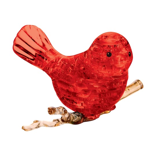 BePuzzled® Original 3D Crystal Puzzle™ Red Bird 47 Piece Puzzle